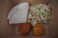 GLUTENFRI Tortillastykker med falaffel