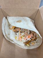 Tortilla wrap med kylling kebab       